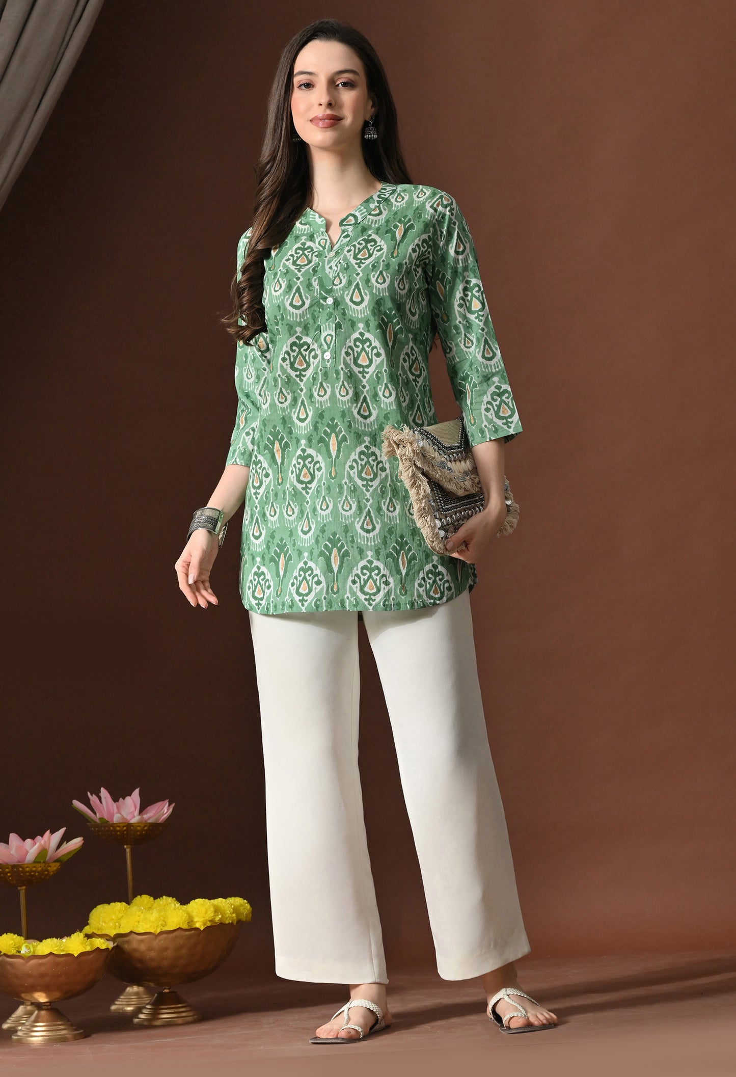 Ethnic Motifs Print Pure Cotton Kurti