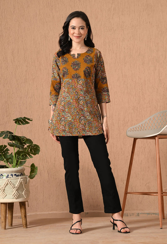 Floral Printed Pure Cotton Kurti