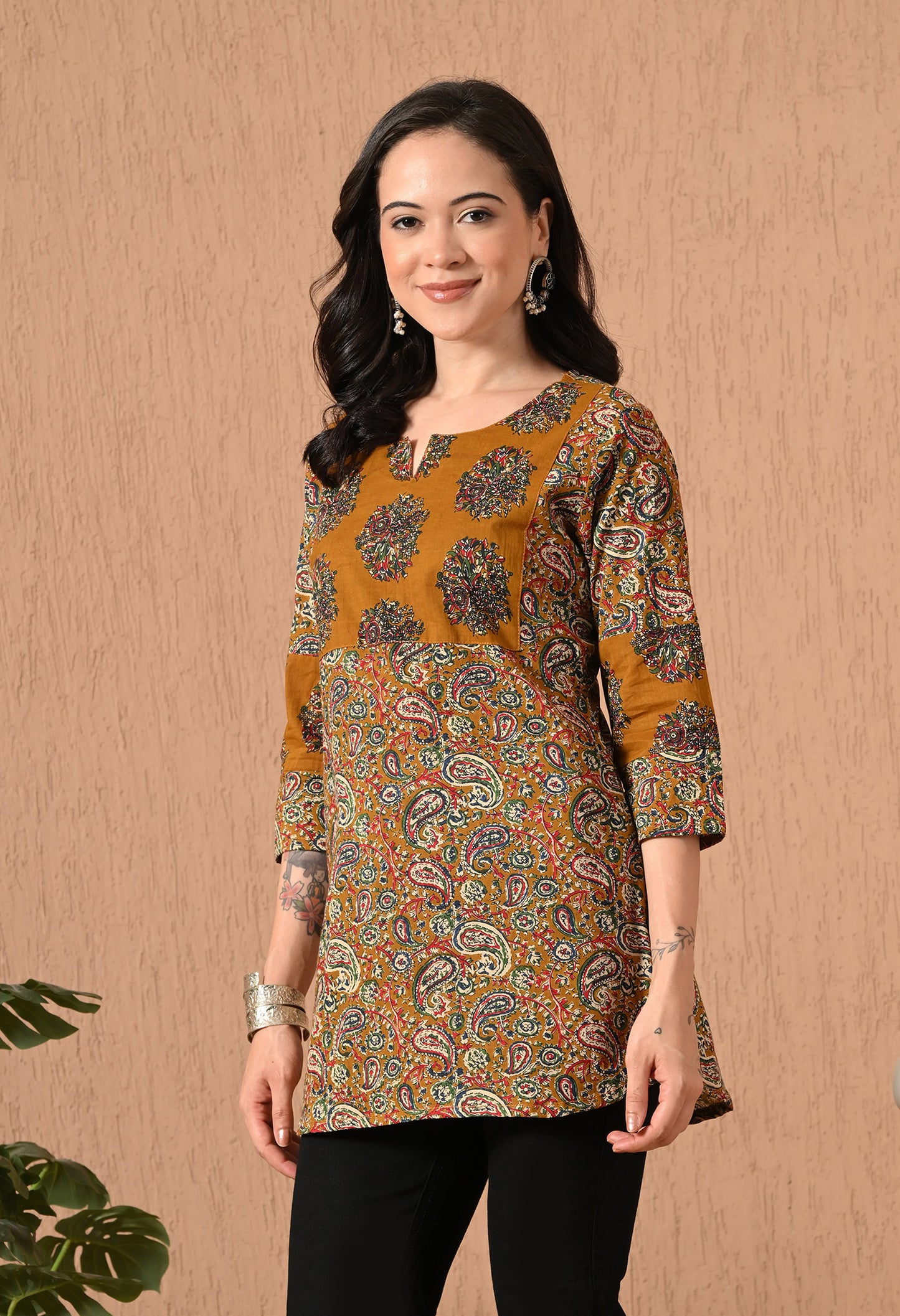 Floral Printed Pure Cotton Kurti