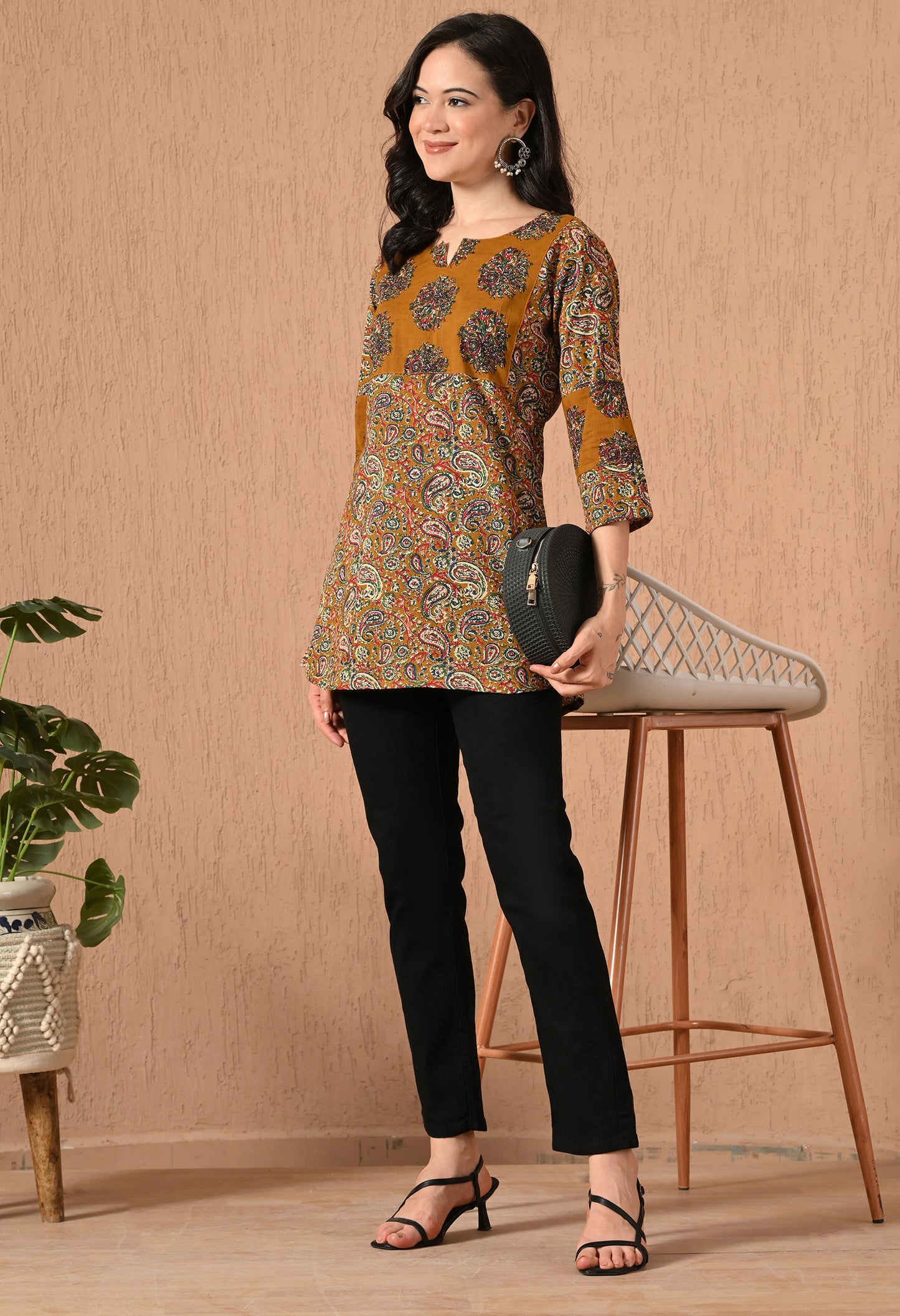 Floral Printed Pure Cotton Kurti