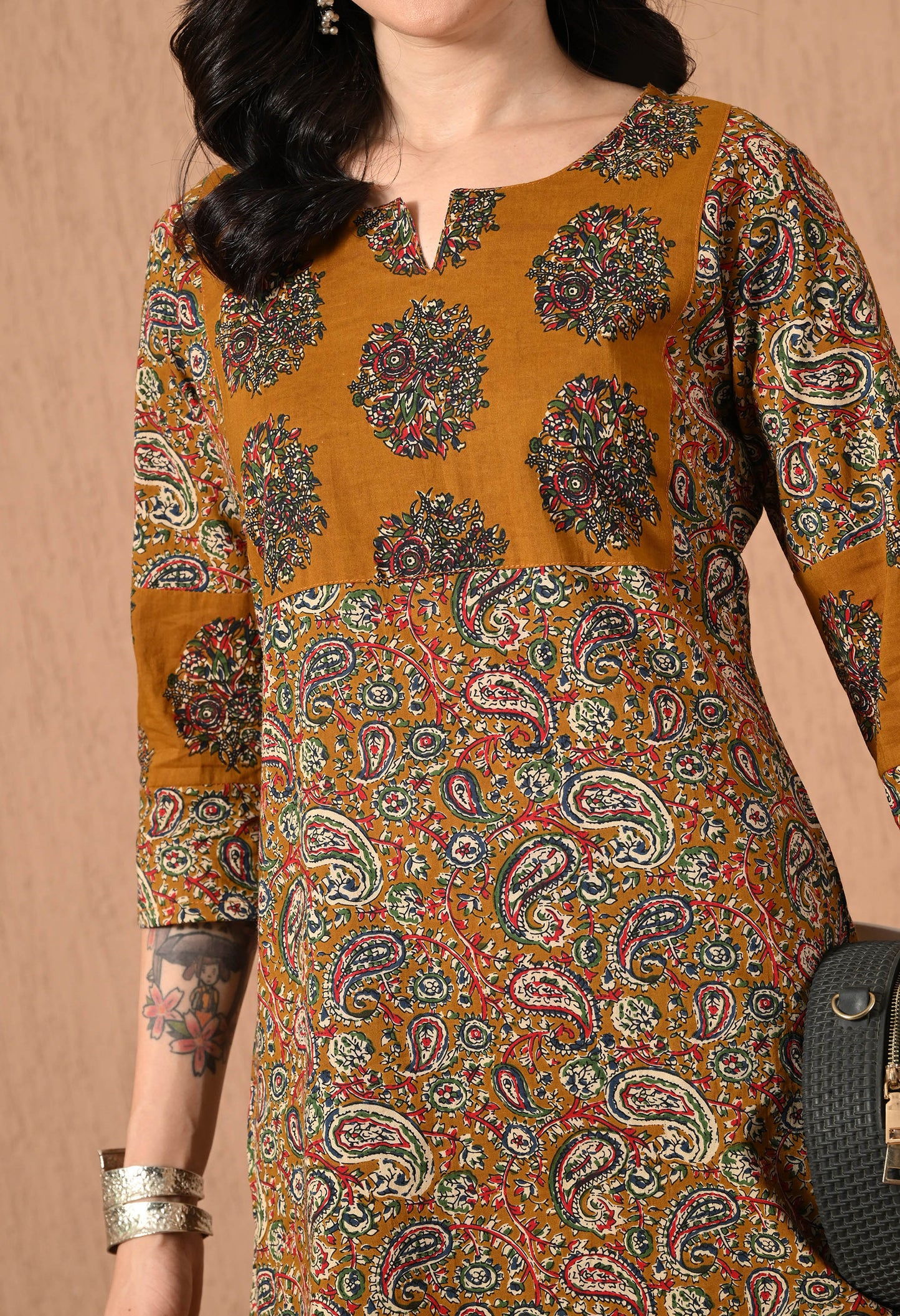 Floral Printed Pure Cotton Kurti