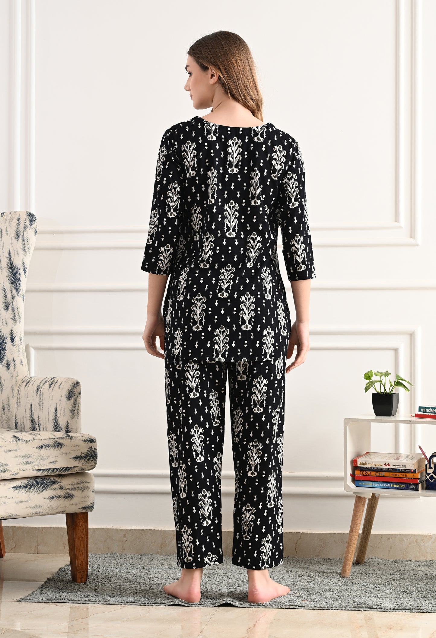 Printed Pure Cotton Night suit