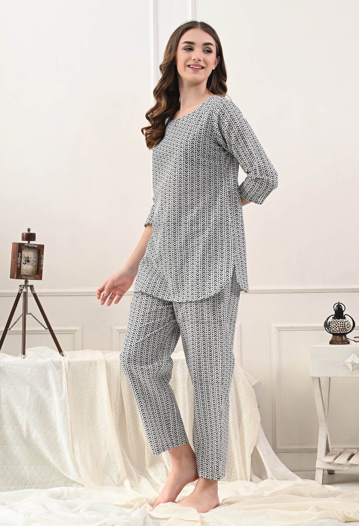 Women Printed Night suit