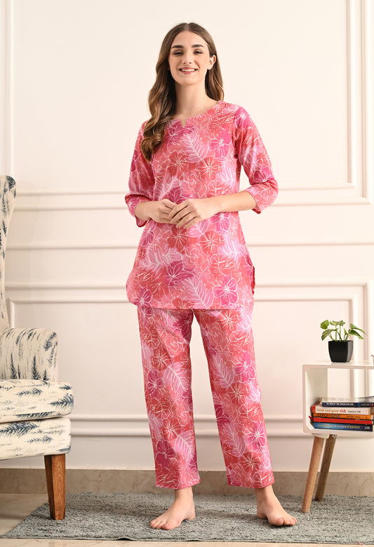 Printed Cotton Night suit