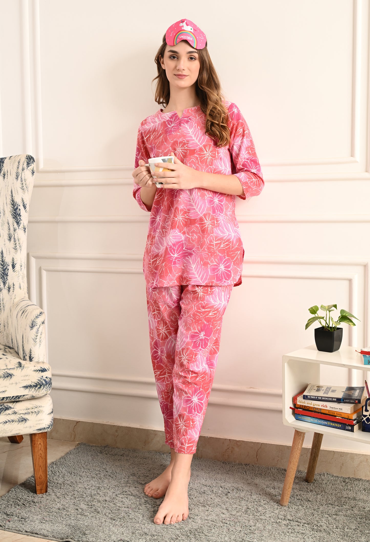 Printed Cotton Night suit