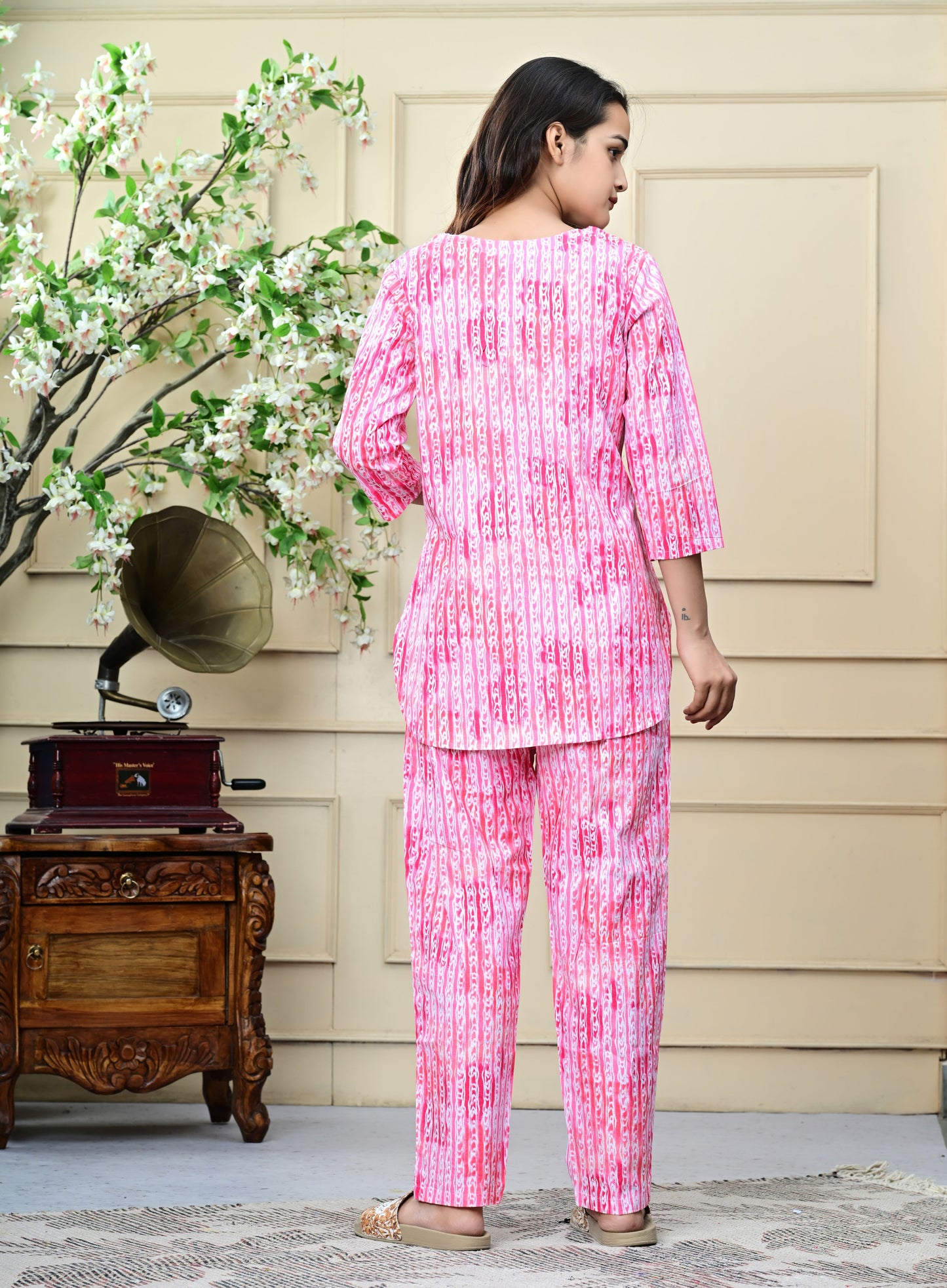 Pink Pure Cotton Night suit
