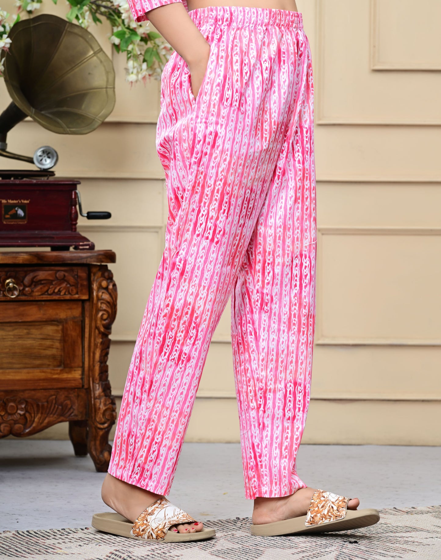 Pink Pure Cotton Night suit