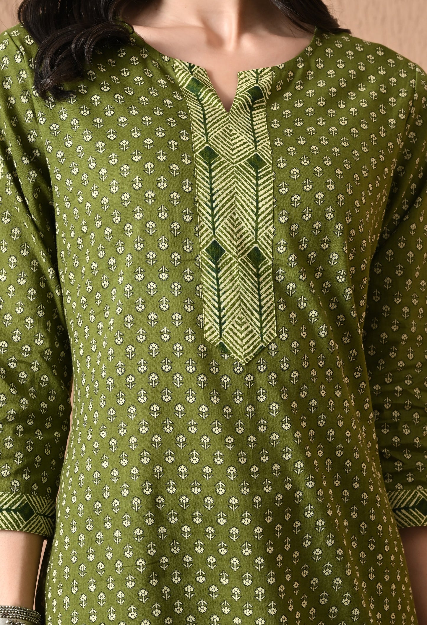 Floral Printed Cotton Kurti