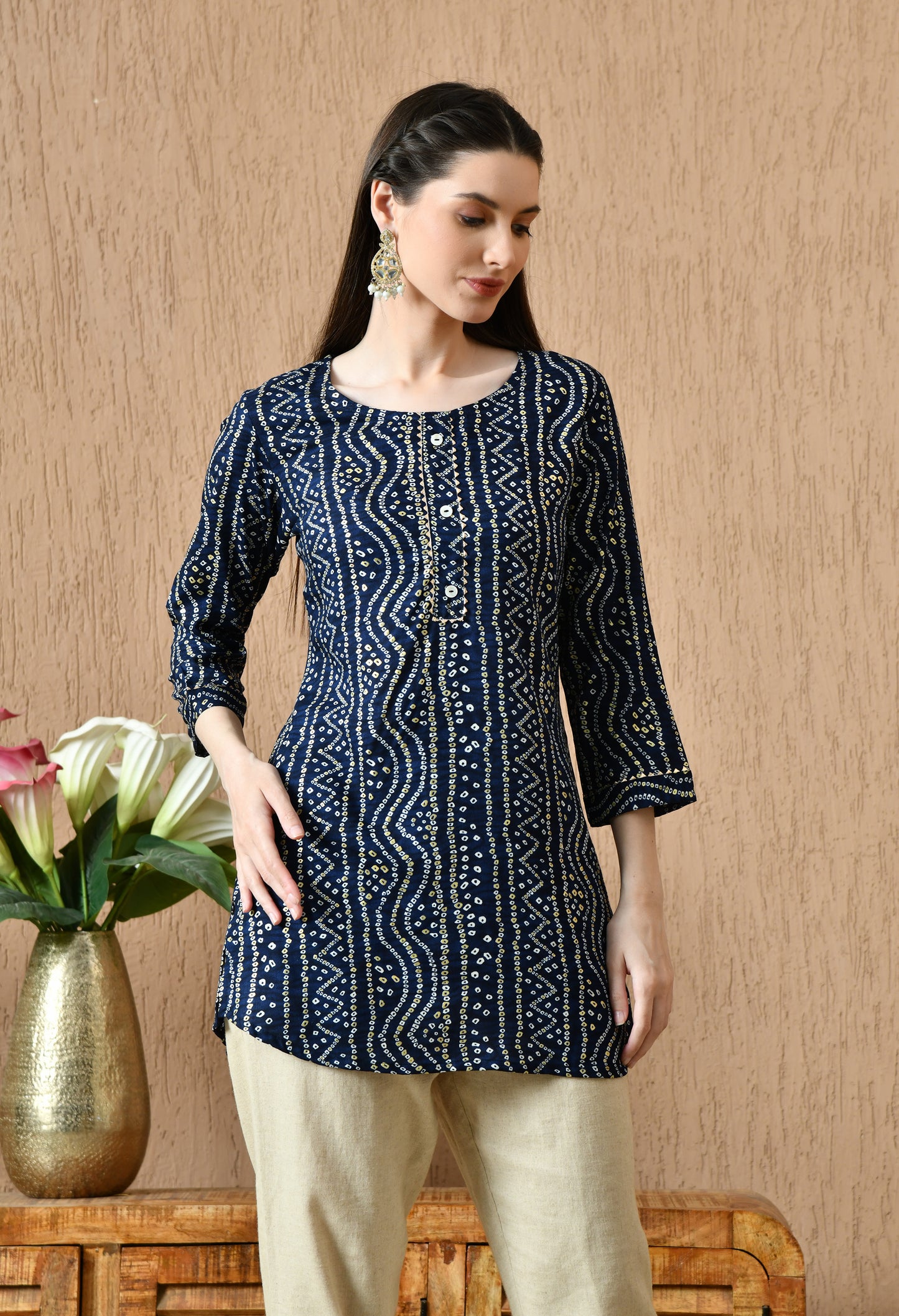 Bandhani Printed Kurti