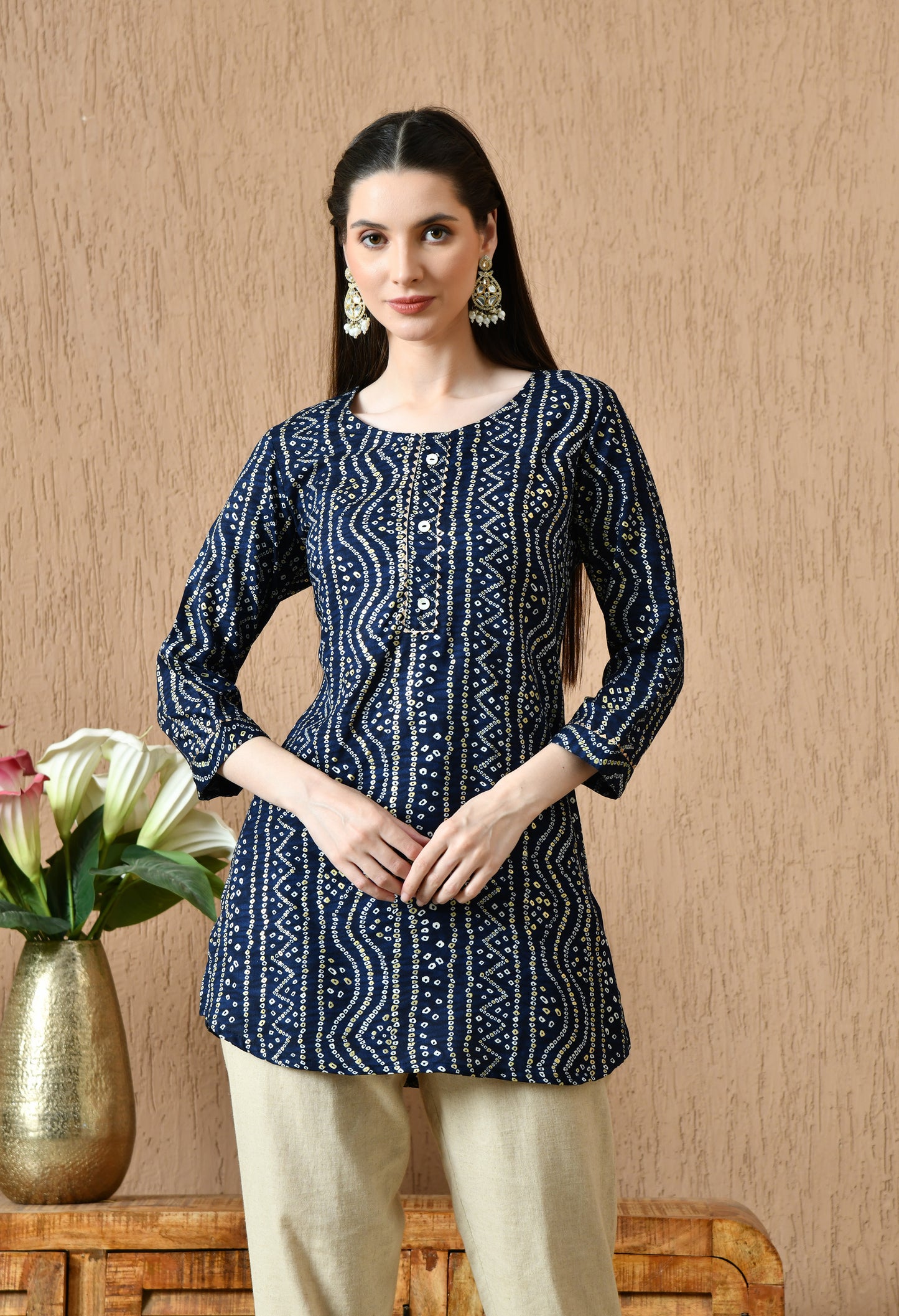 Bandhani Printed Kurti