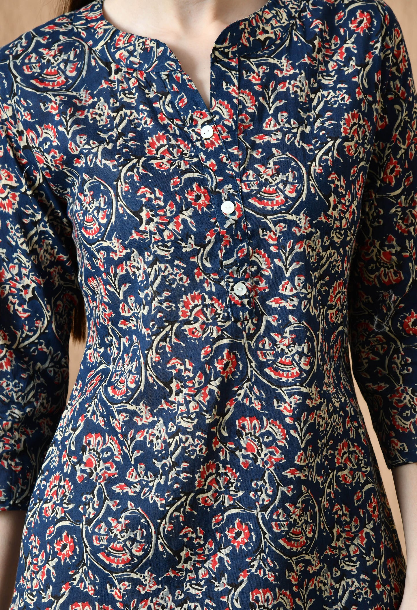 Floral Printed Pure Cotton Kurti