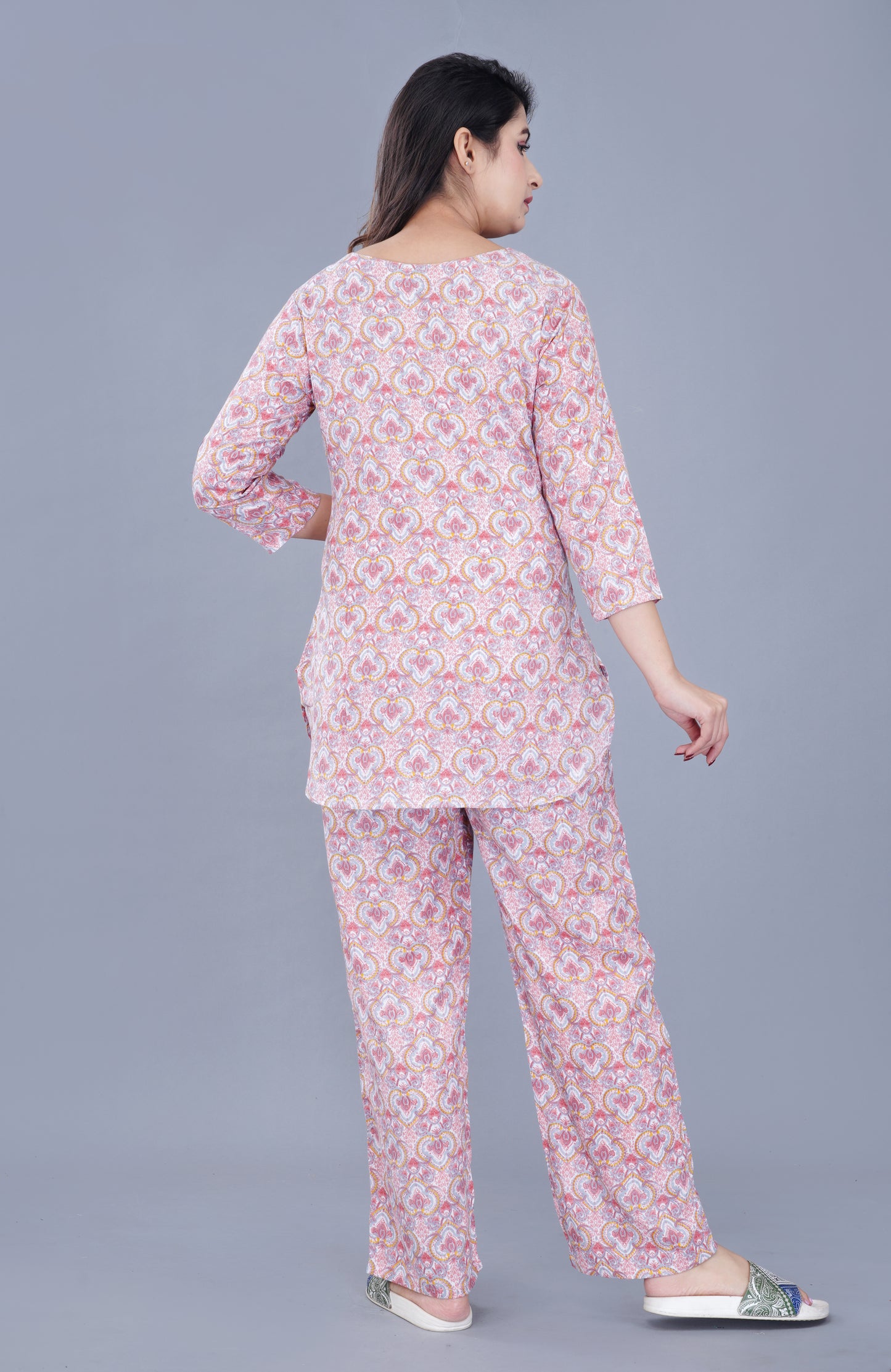 Ethnic Motifs Printed Night suit
