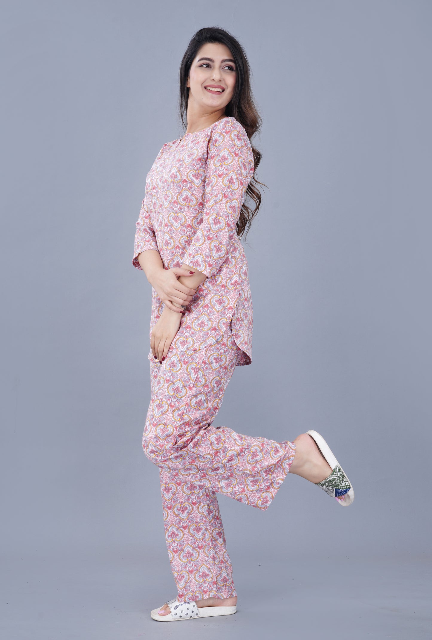 Ethnic Motifs Printed Night suit