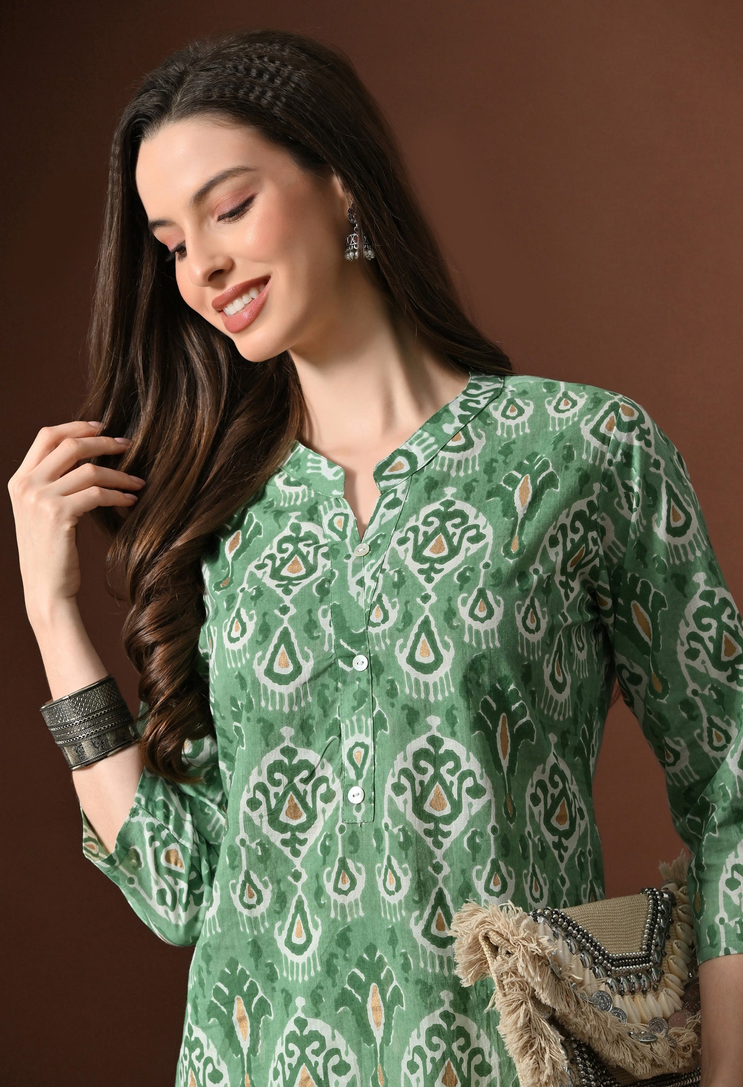 Ethnic Motifs Print Pure Cotton Kurti