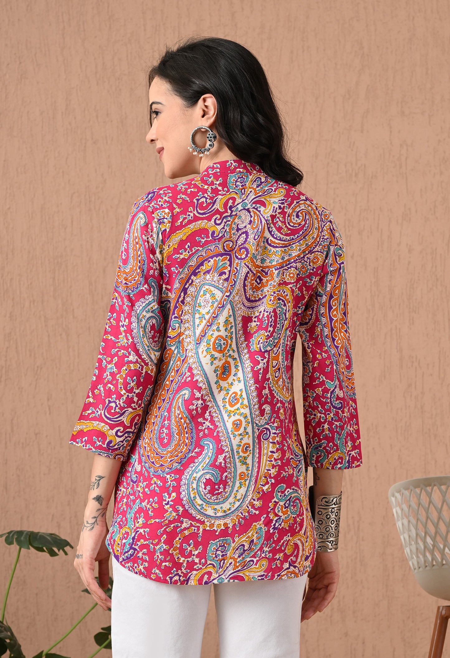 Paisley Printed Straight Kurti