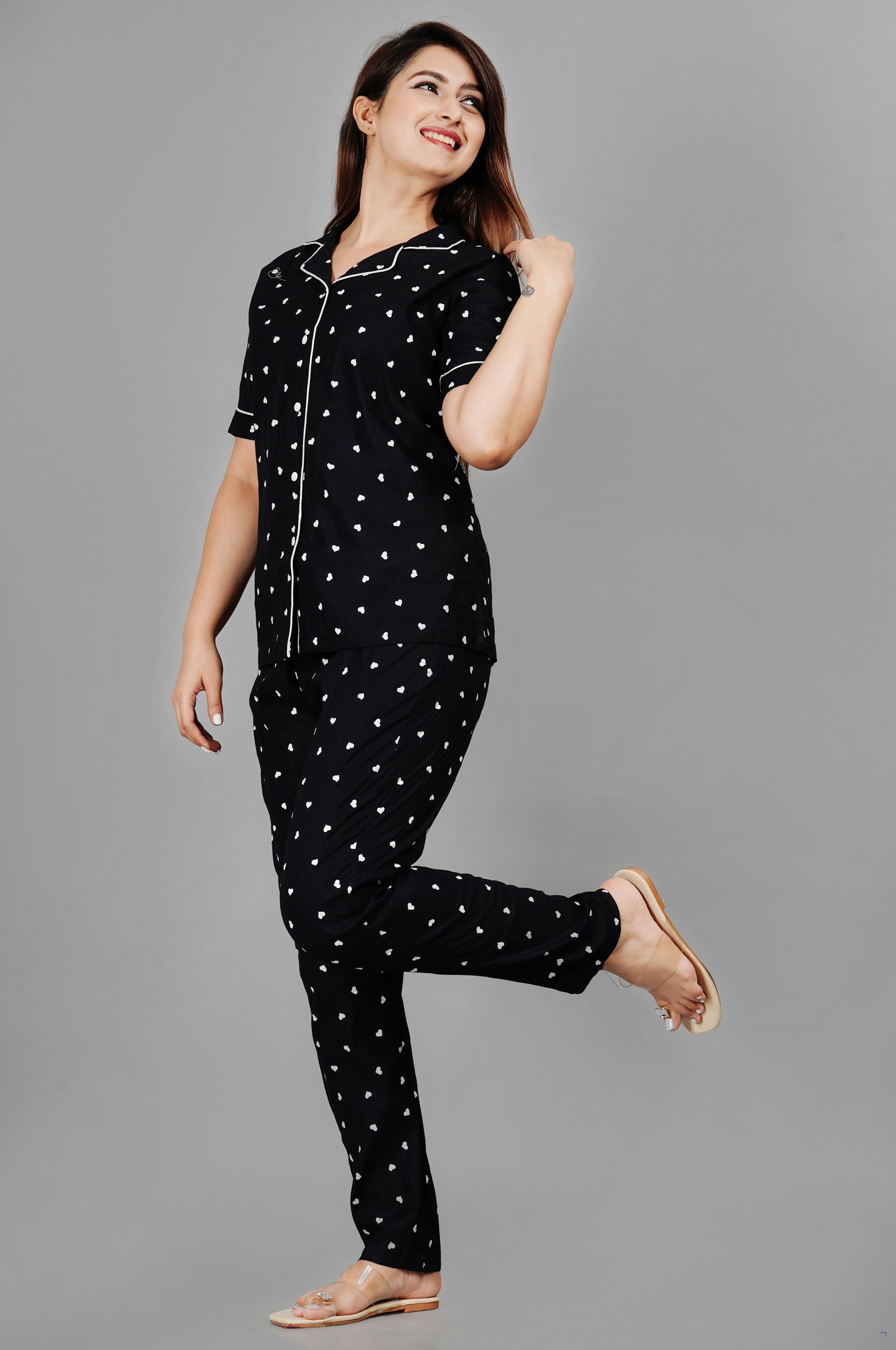 Conversational Printed Night suit