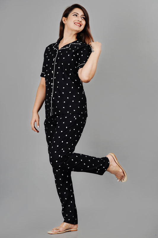 Conversational Printed Night suit