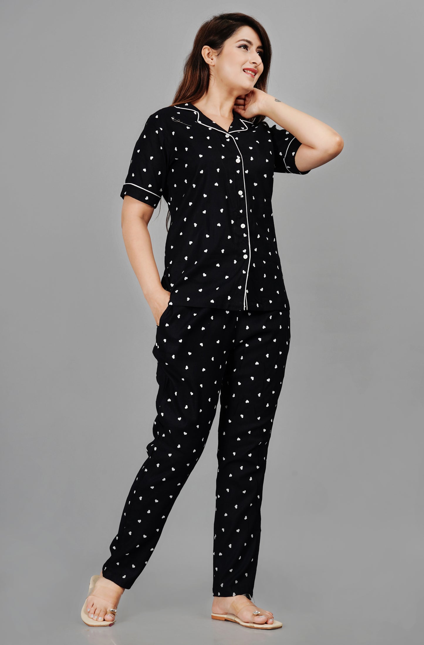 Conversational Printed Night suit