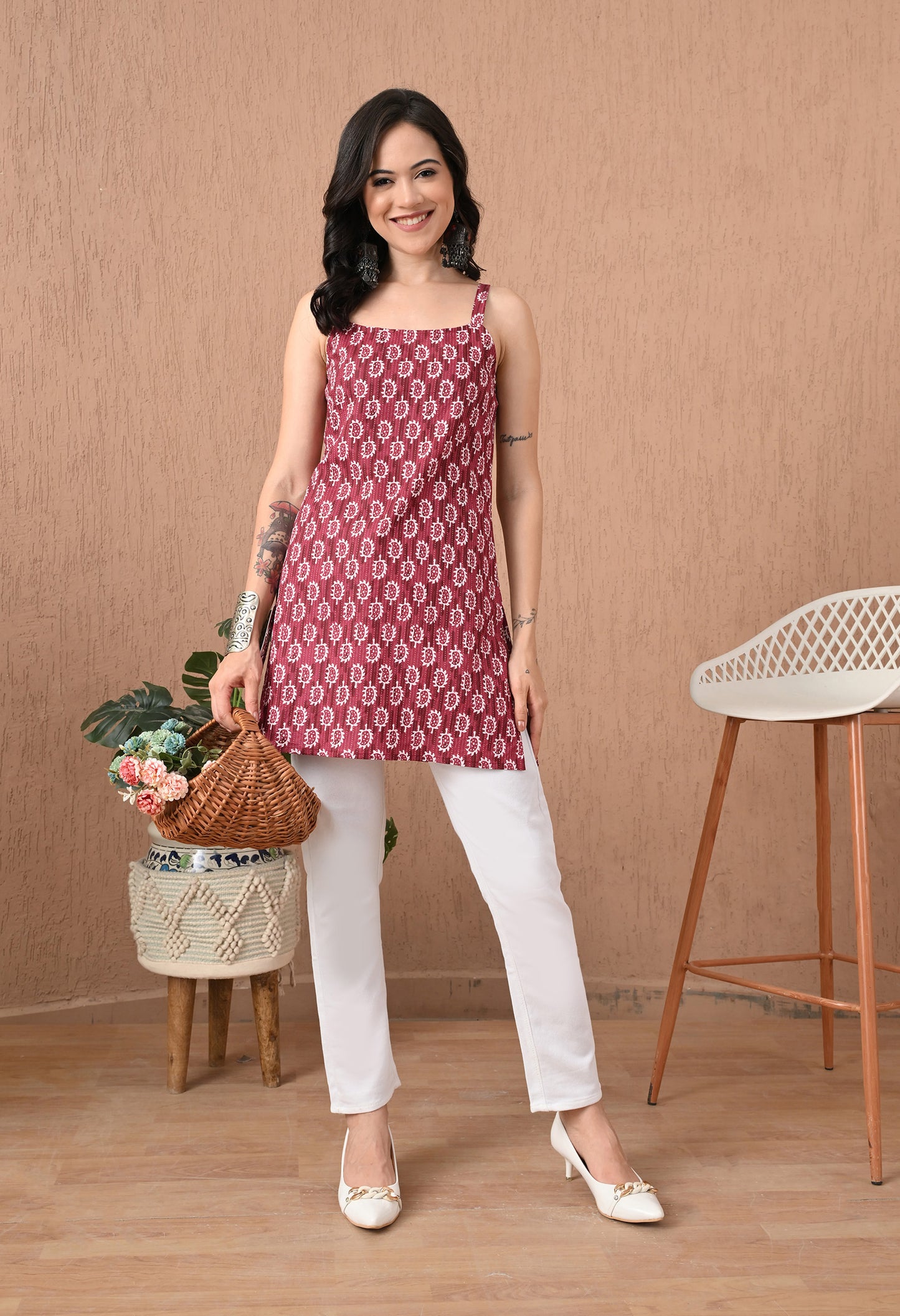 Paisley Printed Pure Cotton Kurti