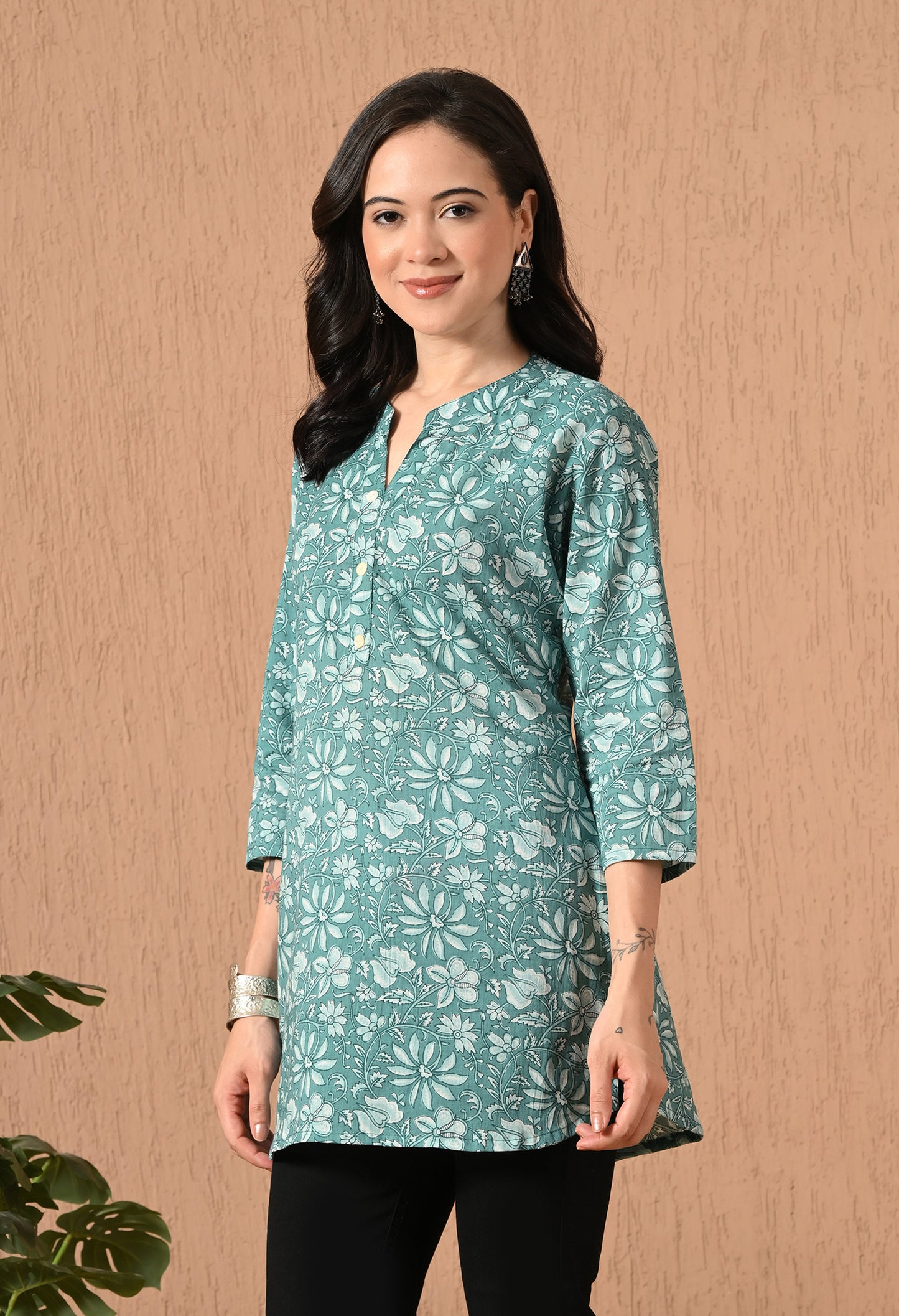Ethnic Motifs Printed Pure Cotton Kurti