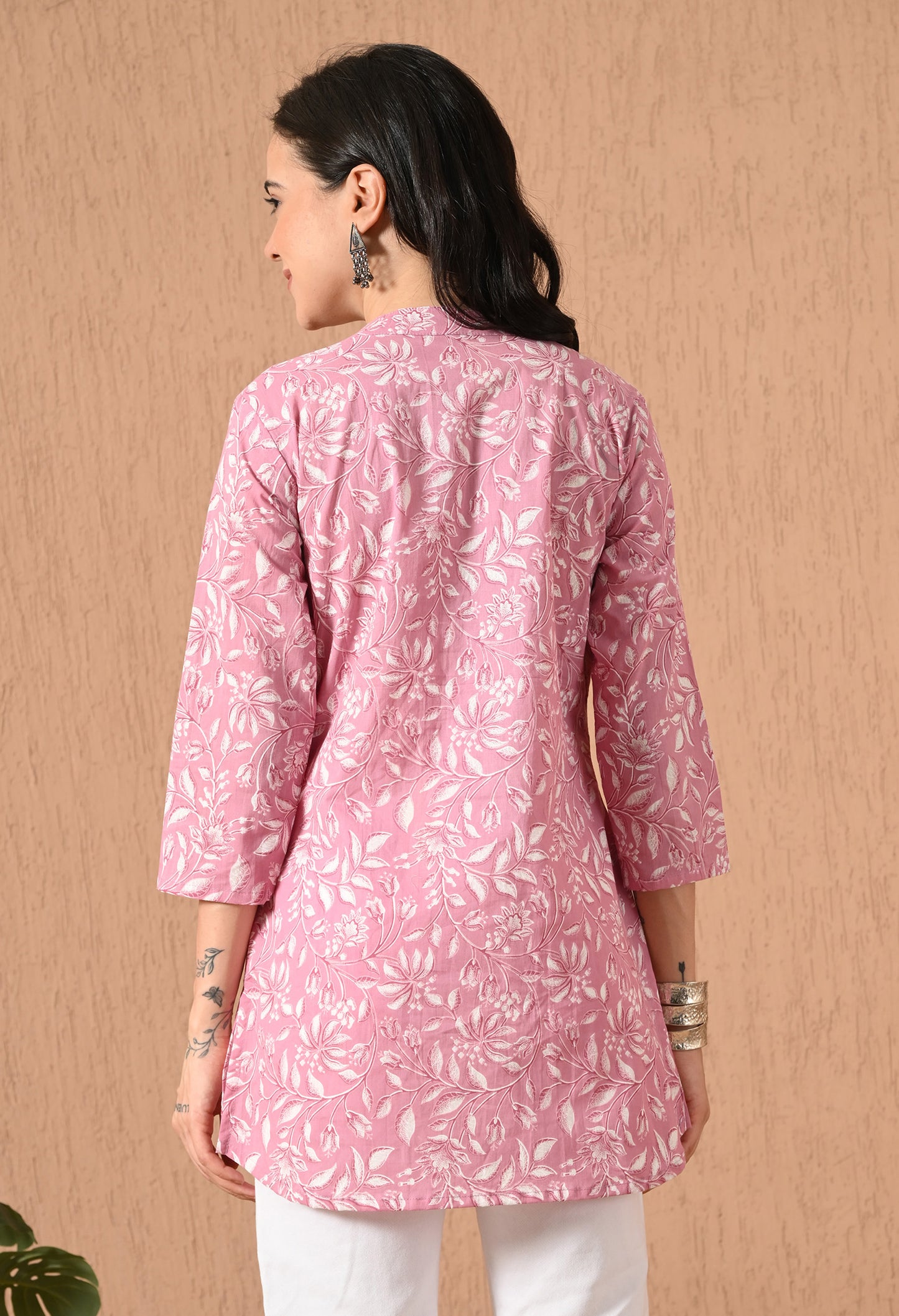 Floral Printed Pure Cotton Kurti