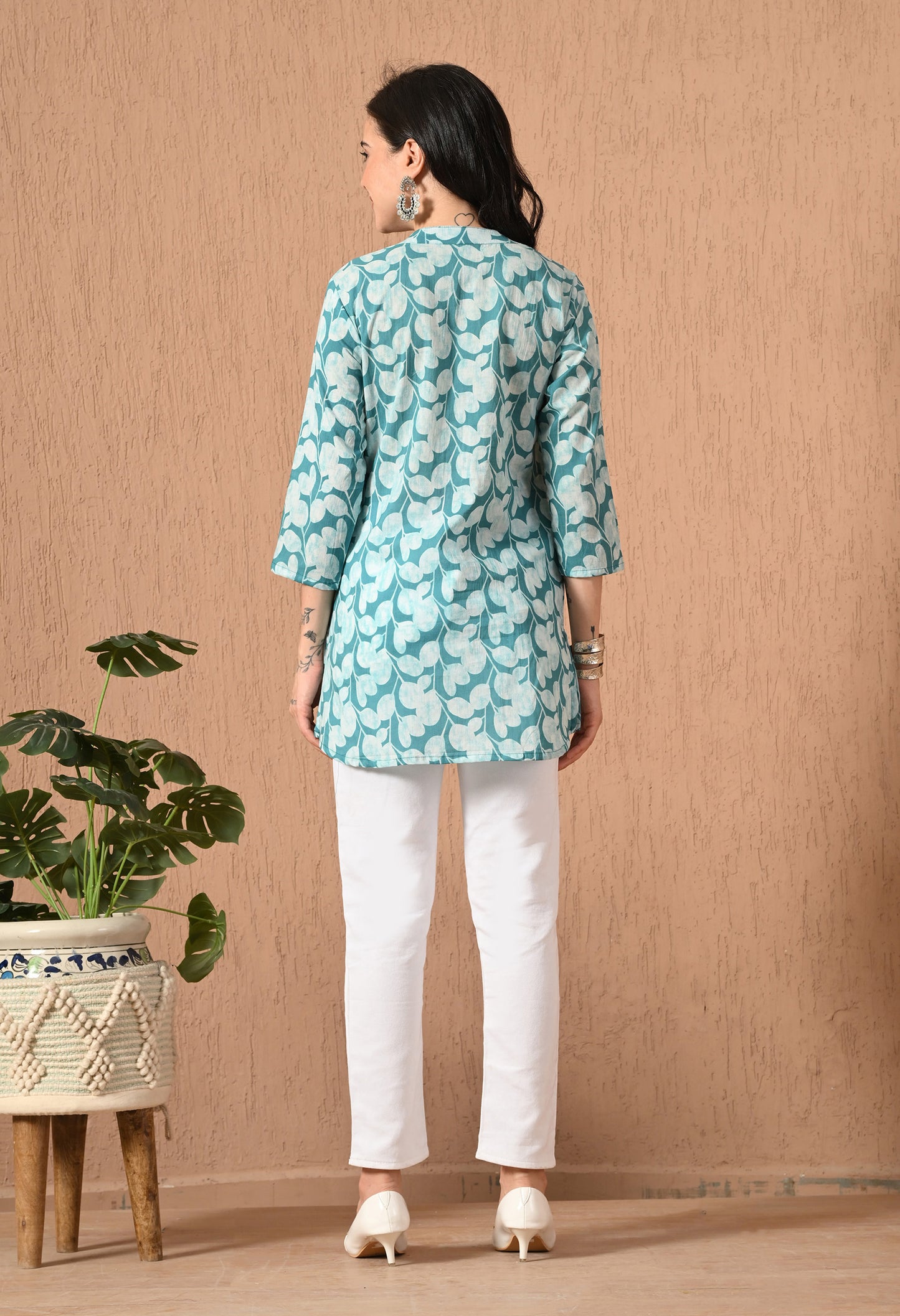 Floral Printed Pure Cotton Kurti