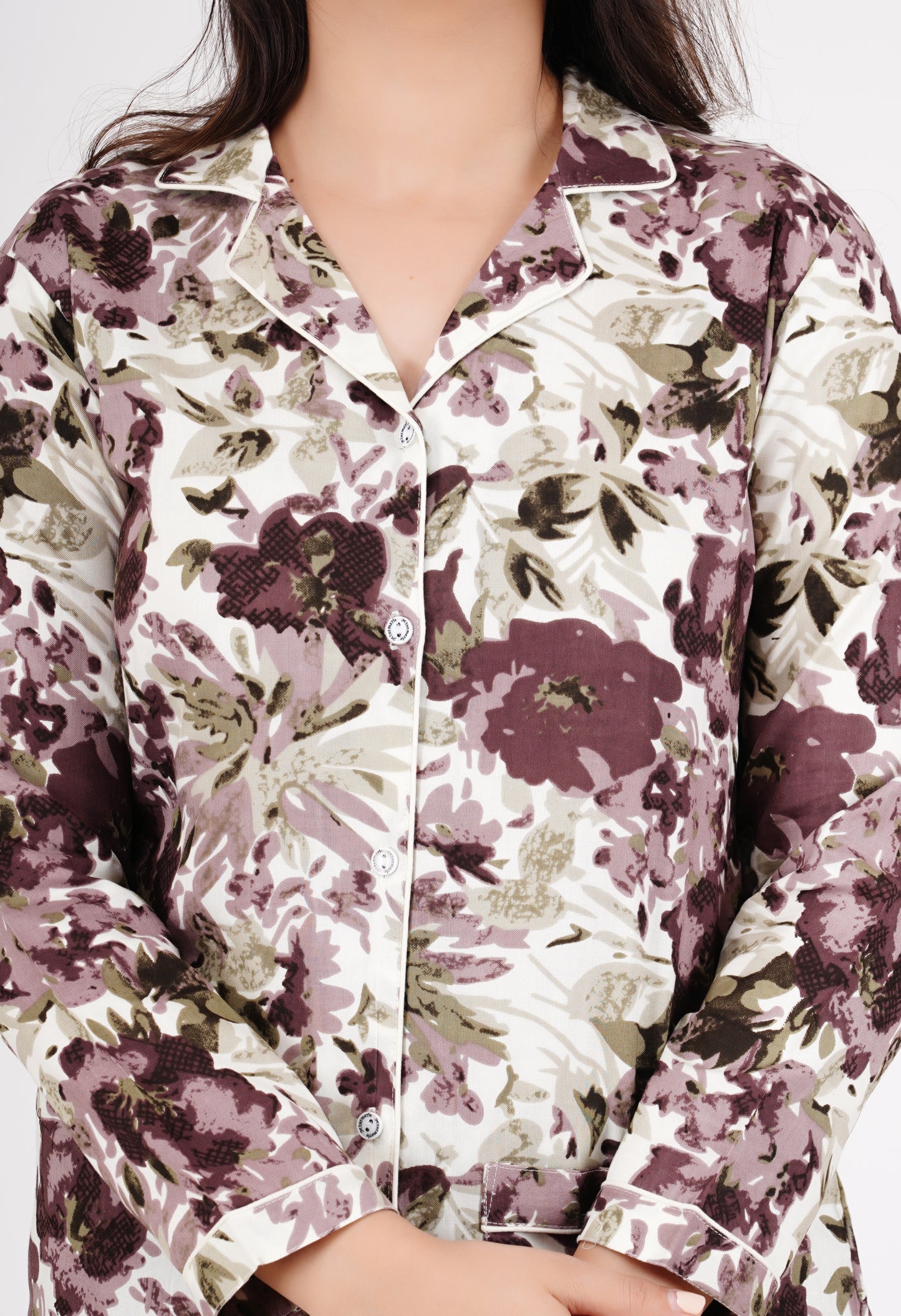 Floral Printed Shirt With Pyjama