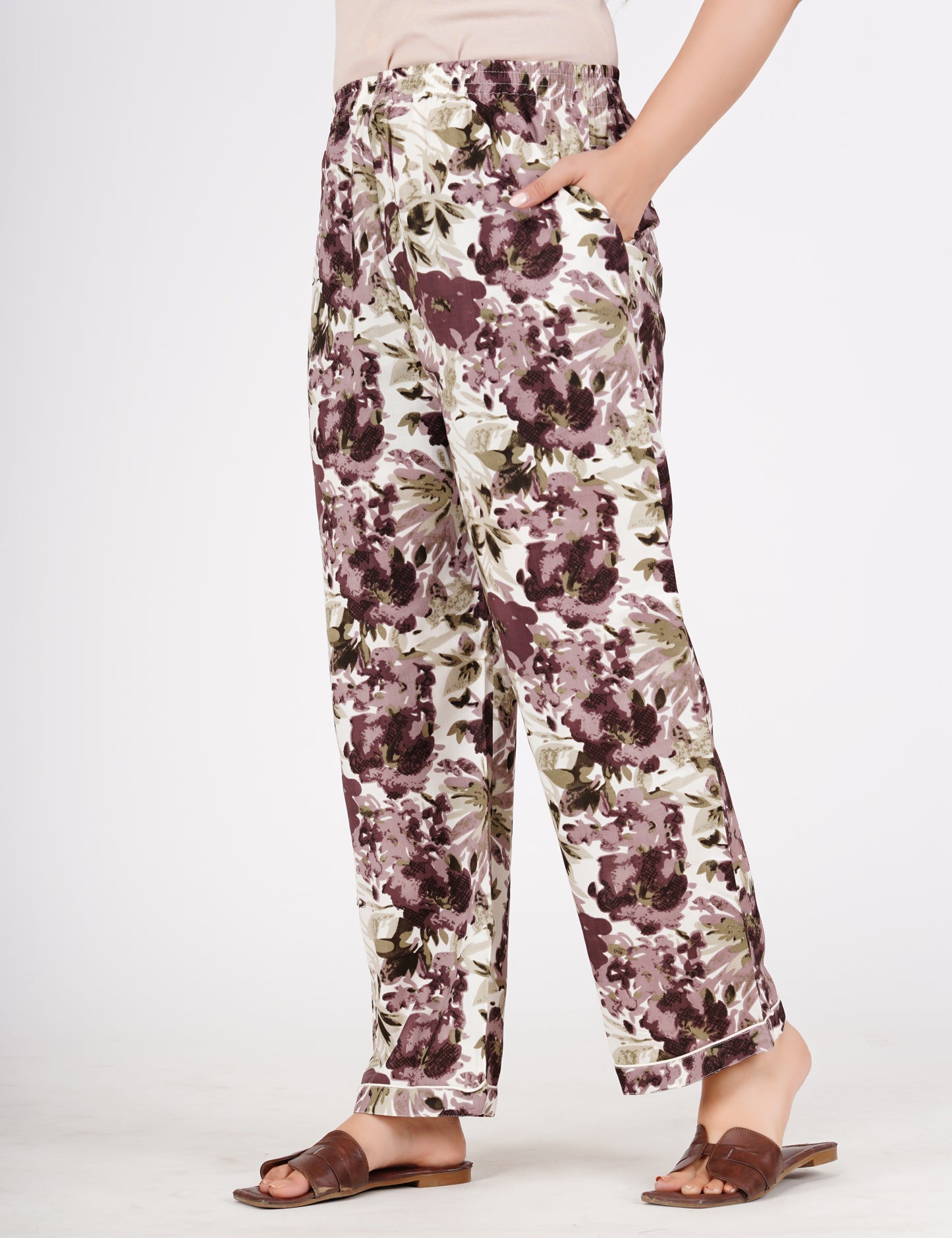 Floral Printed Shirt With Pyjama