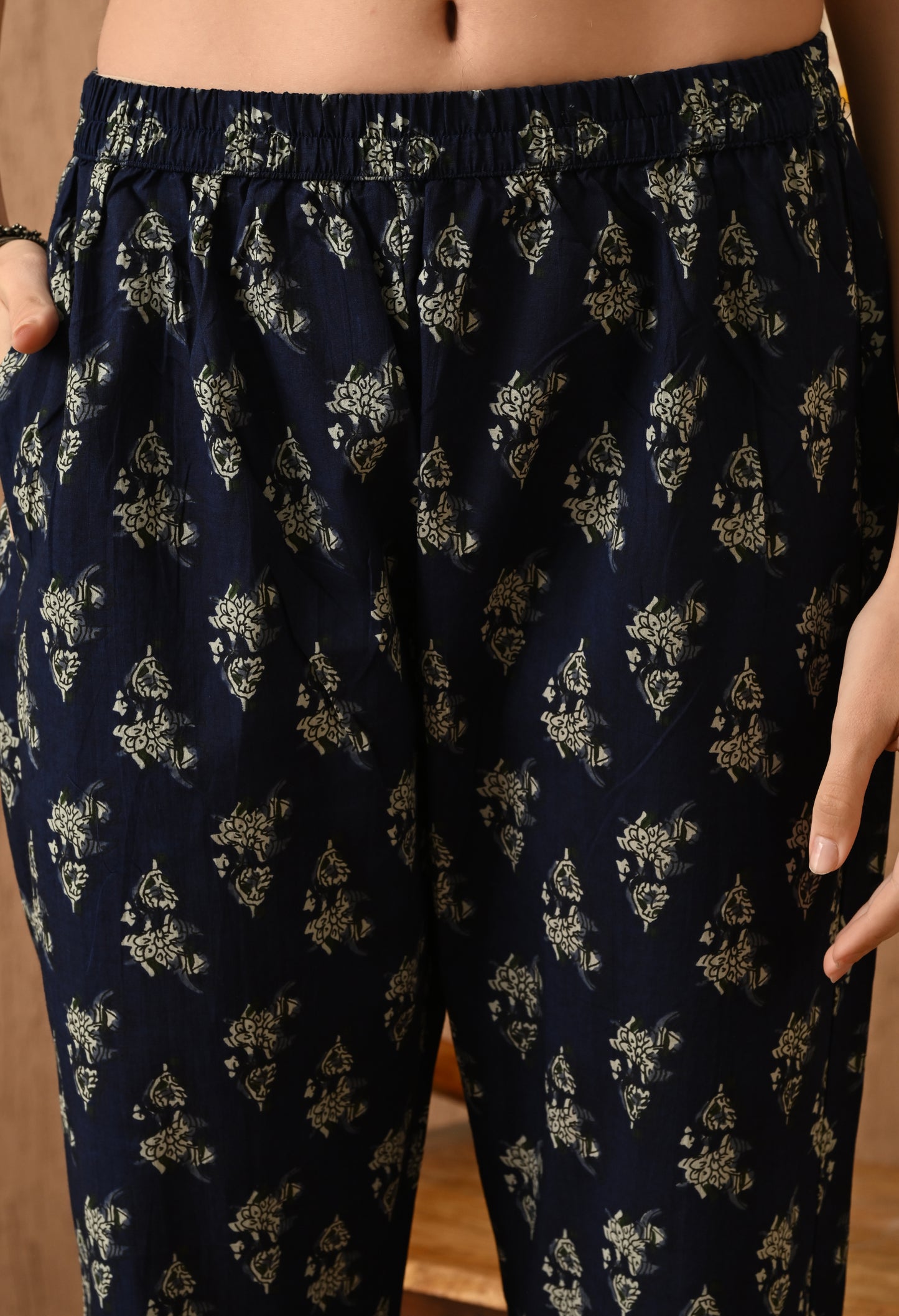Floral Printed Pure Cotton Straight Kurta Set